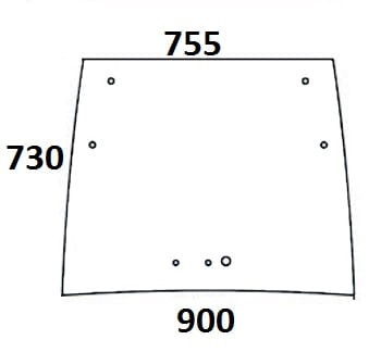 Szyba przednia do ciągnika Fendt - 210812040550