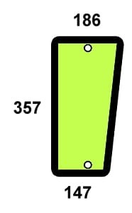 Szyba przednia dolna prawa do ciągnika Fendt - 205812040650