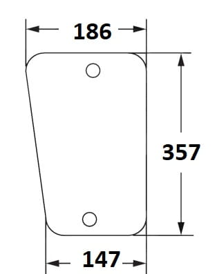 Szyba przednia dolna lewa, prawa do ciągnika Fendt - 205812040650, 205812040600
