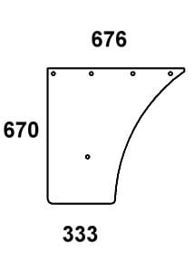 Szyba drzwi dolna do ciągnika Fendt - 247811030111