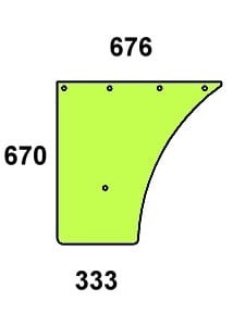 Szyba drzwi dolna do ciągnika Fendt - 247811030960