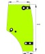 Szyba drzwi prawe do ciagnika Renault, Claas Axos, Celtis 6005029097