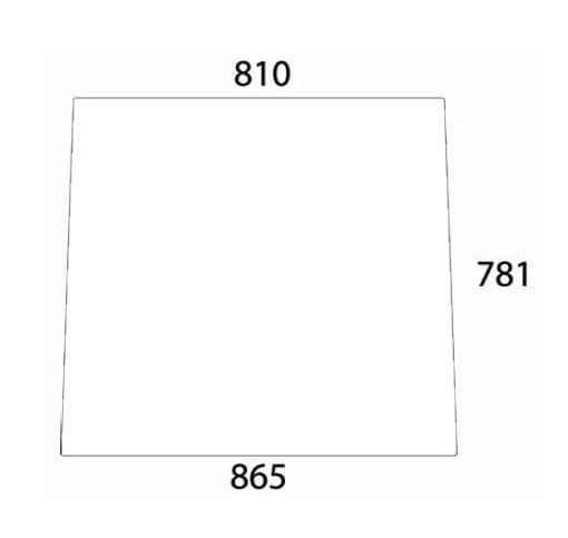 Szyba przednia laminowana do ciągnika Hurlimann, Lamborghini, Same 09231210010