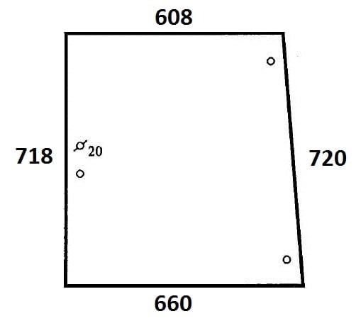 Szyba boczna do ciągnika Hurlimann, Lamborghini, Same 092312140