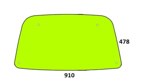 szyba dachowa do ciągnika John Deere R206439