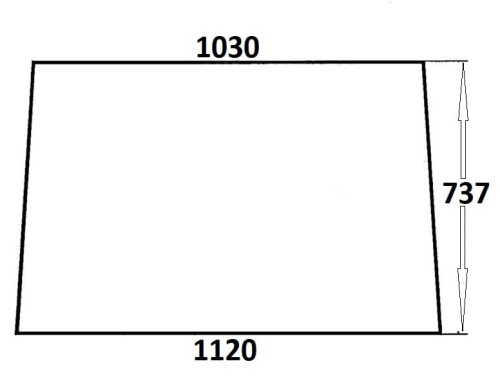 Szyba przednia do ciągnika Massey Ferguson (043)
