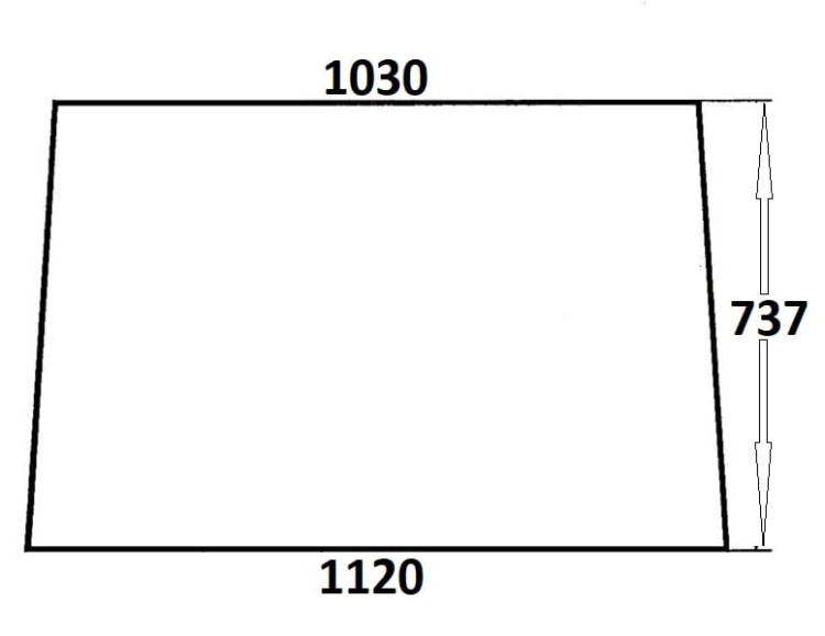Szyba przednia do ciągnika Massey Ferguson (043)