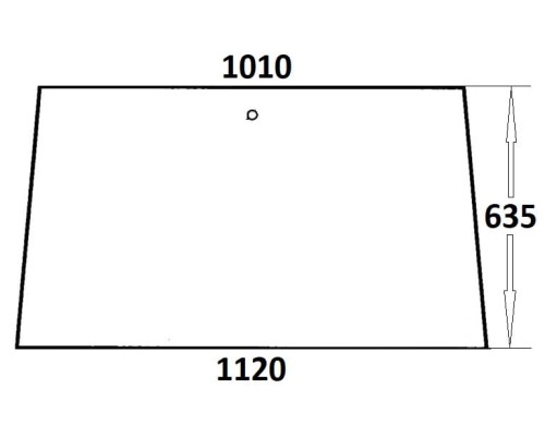 Szyba przednia do ciągnika Massey Ferguson (121)