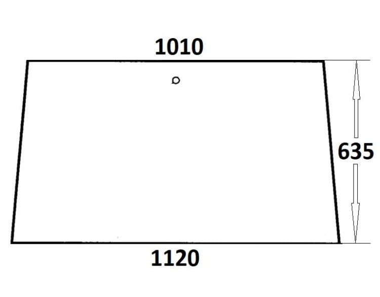 Szyba przednia do ciągnika Massey Ferguson (121)