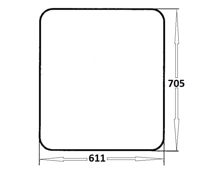 Szyba boczna lewa, prawa do ciągnika Ursus (181)