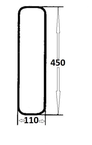 Szyba przednia dolna lewa, prawa do ciągnika Ursus (182)