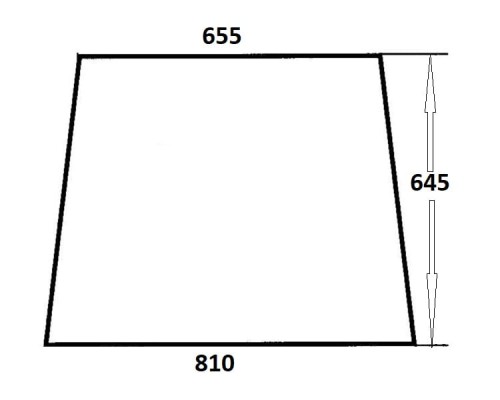 Szyba boczna lewa, prawa do ciągnika Massey Ferguson 255, Ursus C-330 kabina Krotoszyn (251)