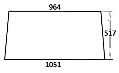 Szyba tylna do ciągnika Massey Ferguson (326)