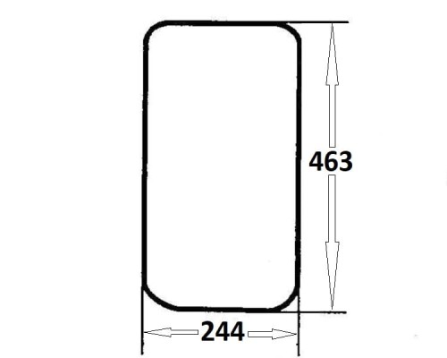 szyba przednia dolna lewa, prawa do ciągnika Ursus (477)