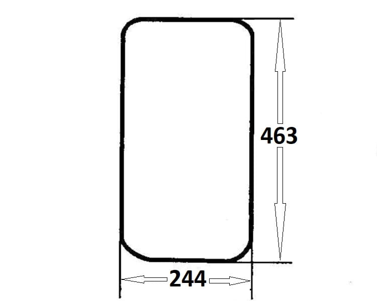 szyba przednia dolna lewa, prawa do ciągnika Ursus (477)
