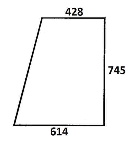 Szyba boczna lewa, prawa do ciągnika Massey Ferguson, Ursus (589)