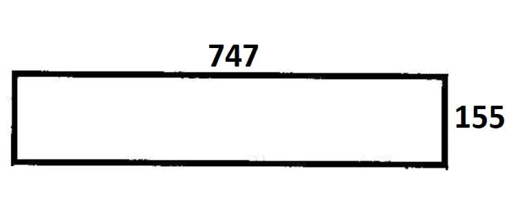 Szyba tylna dolna Massey Ferguson, Ursus (592b)