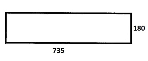 Szyba tylna dolna do ciągnikaUrsus (673)