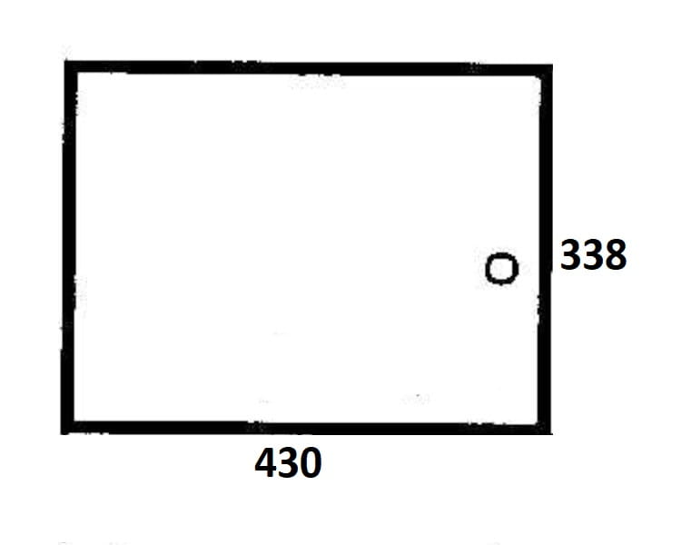 Szyba tylna dolna do ciągnika Ursus (710)