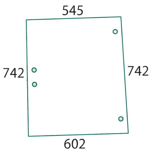 Szyba boczna do ciągnika Deutz-Fahr, Hurlimann, Lamborghini, Same 0.9234.214.010 (750)