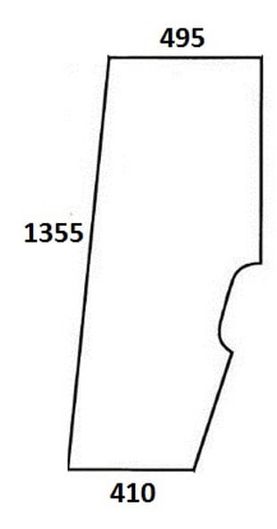 Szyba drzwi do ciągnika Hurlimann, Lamborghini, Same 0.9234.212.0/20 (760)