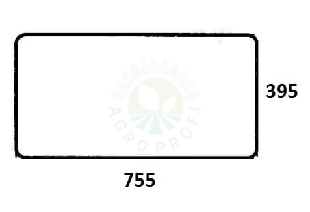 Szyba tylna dolna do ciągnika Renault, Claas 7700020507 (845)