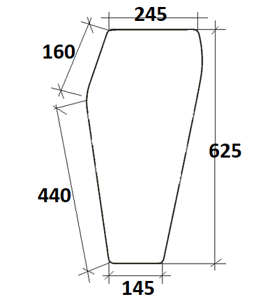 Szyba przednia dolna lewa do ciagnika Deutz-Fahr 04398763