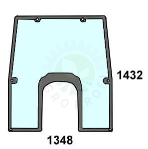 Szyba przednia do ciągnika John Deere L155222, L157582, L166875, L173349, L166877