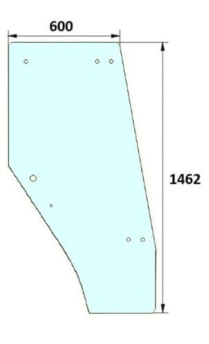 Szyba drzwi prawe do ciągnika Landini 3547694M1