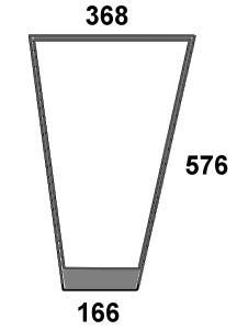 Szyba przednia dolna lewa do ciągnika Deutz-Fahr 04386426