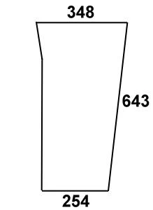 szyba przednia dolna lewa do ciągnika Massey Ferguson - 3901105M1