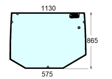 Szyba tylna do ciągnika Fendt - 931812051010