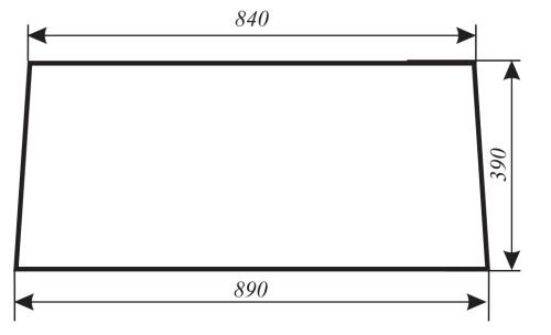 Szyba tylna do ciągnika Zetor 47187952 (537)