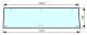 Szyba tylna dolna łamana do ciągnika Renault, Claas 7700017669