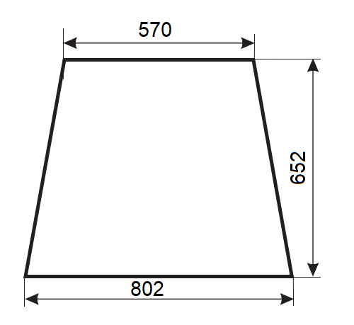 Szyba boczna lewa, prawa do ciągnika Ursus (659)