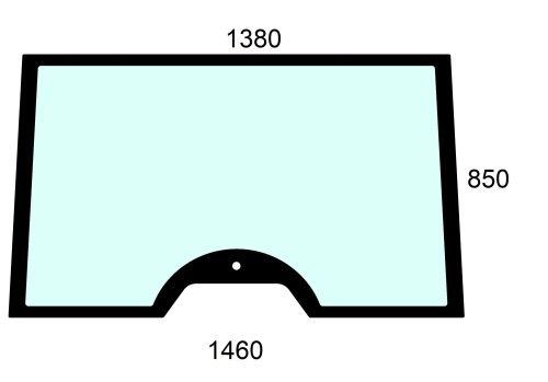 Szyba przednia do ciągnika Renault, Claas Ares 7700071500, 7700075524