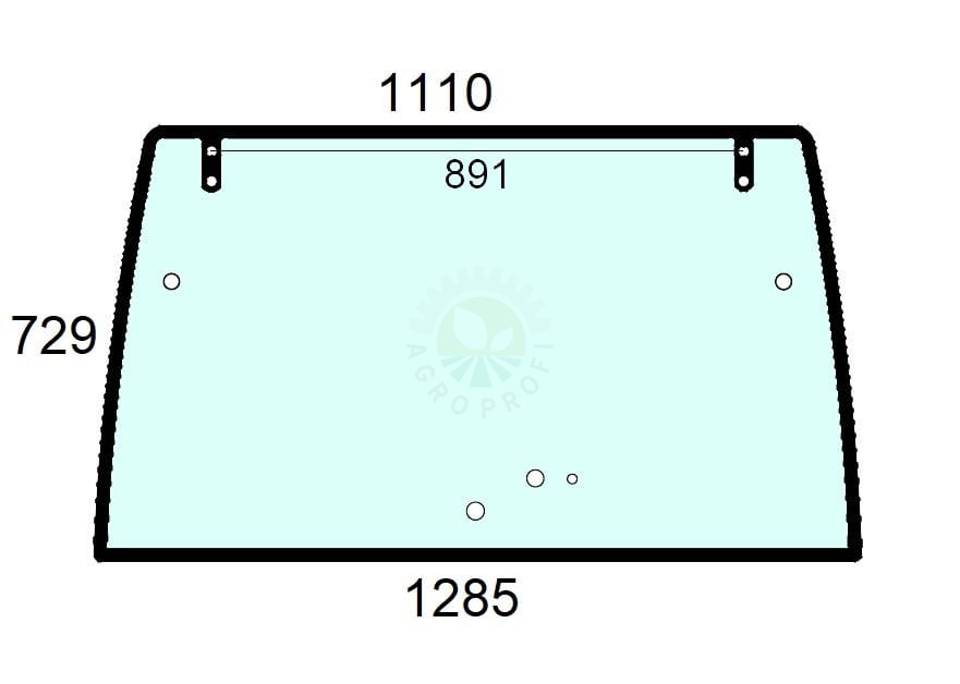 Szyba tylna do ciągnika Lindner - 3006155