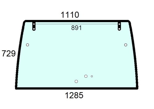 Szyba tylna do ciągnika Lindner - 3006155