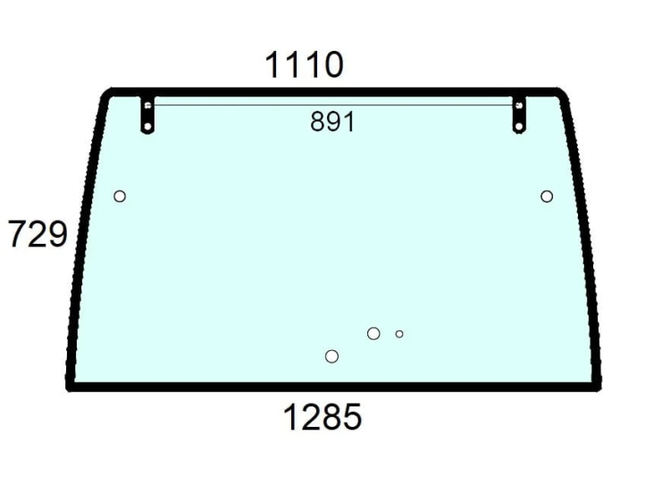 Szyba tylna do ciągnika Lindner - 3006155