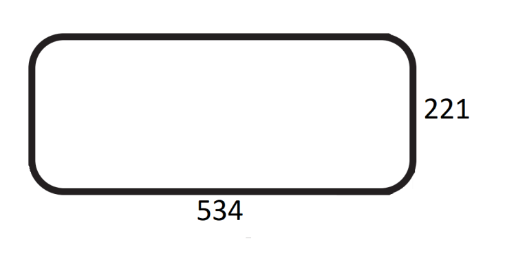 Szyba tylna dolna do ciągnika Massey Ferguson, Landini - 3389389M2
