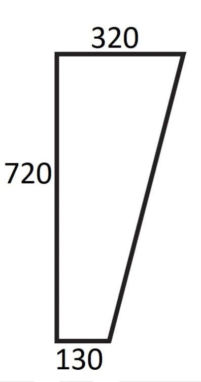 Szyba przednia dolna lewa, prawa do ciągnika Ursus (708a)