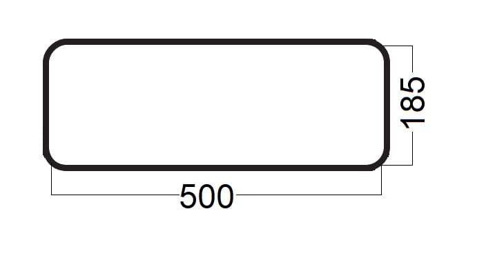 Szyba tylna dolna do ciągnika Zetor 10368121 (598)