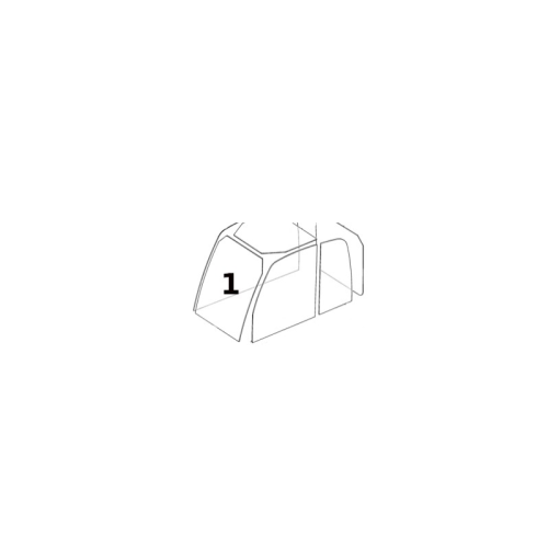 Szyba przednia laminowana ładowarka teleskopowa JCB 827/30463, 827/50150, 827/30501