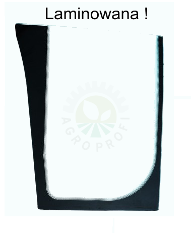 Szyba przednia dolna lewa laminowana koparko-ładowarka JCB 827/80141, 333/R4242