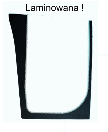 Szyba przednia dolna lewa laminowana koparko-ładowarka JCB 827/80141, 333/R4242