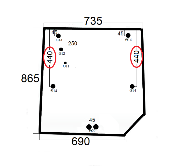 Szyba tylna do ciągnika Massey Ferguson, Valtra - 3715438M1