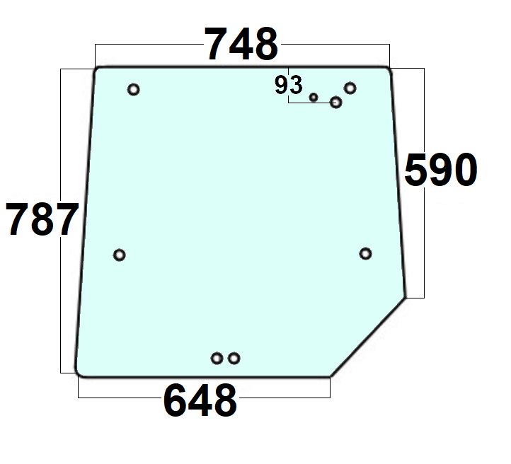 szyba tylna do ciagnika Massey Ferguson - 3806581M3