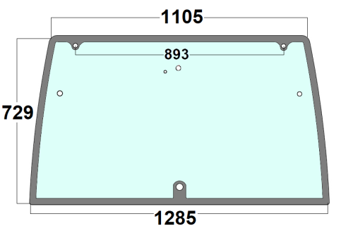 Szyba tylna do ciągnika Lindner 3204882