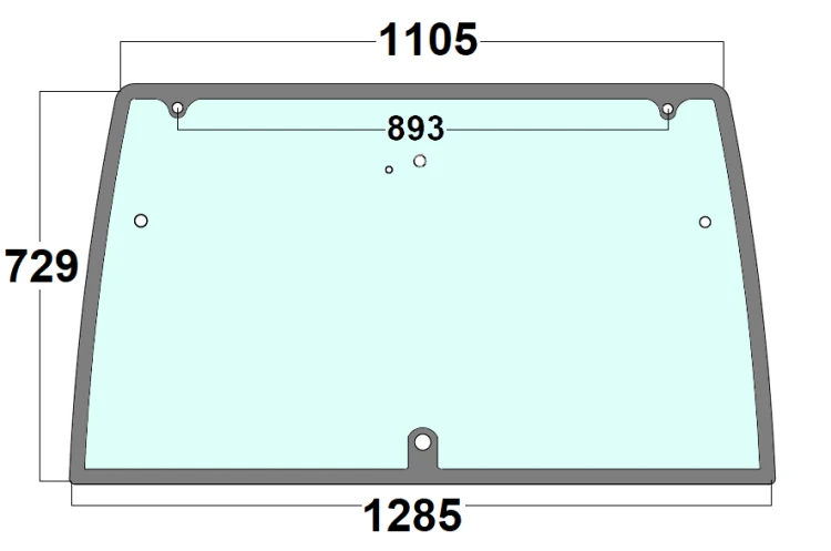 Szyba tylna do ciągnika Lindner 3204882
