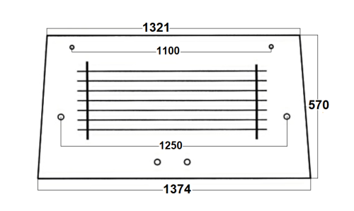 Szyba tylna ogrzewana do ciągnika Zetor 70117969